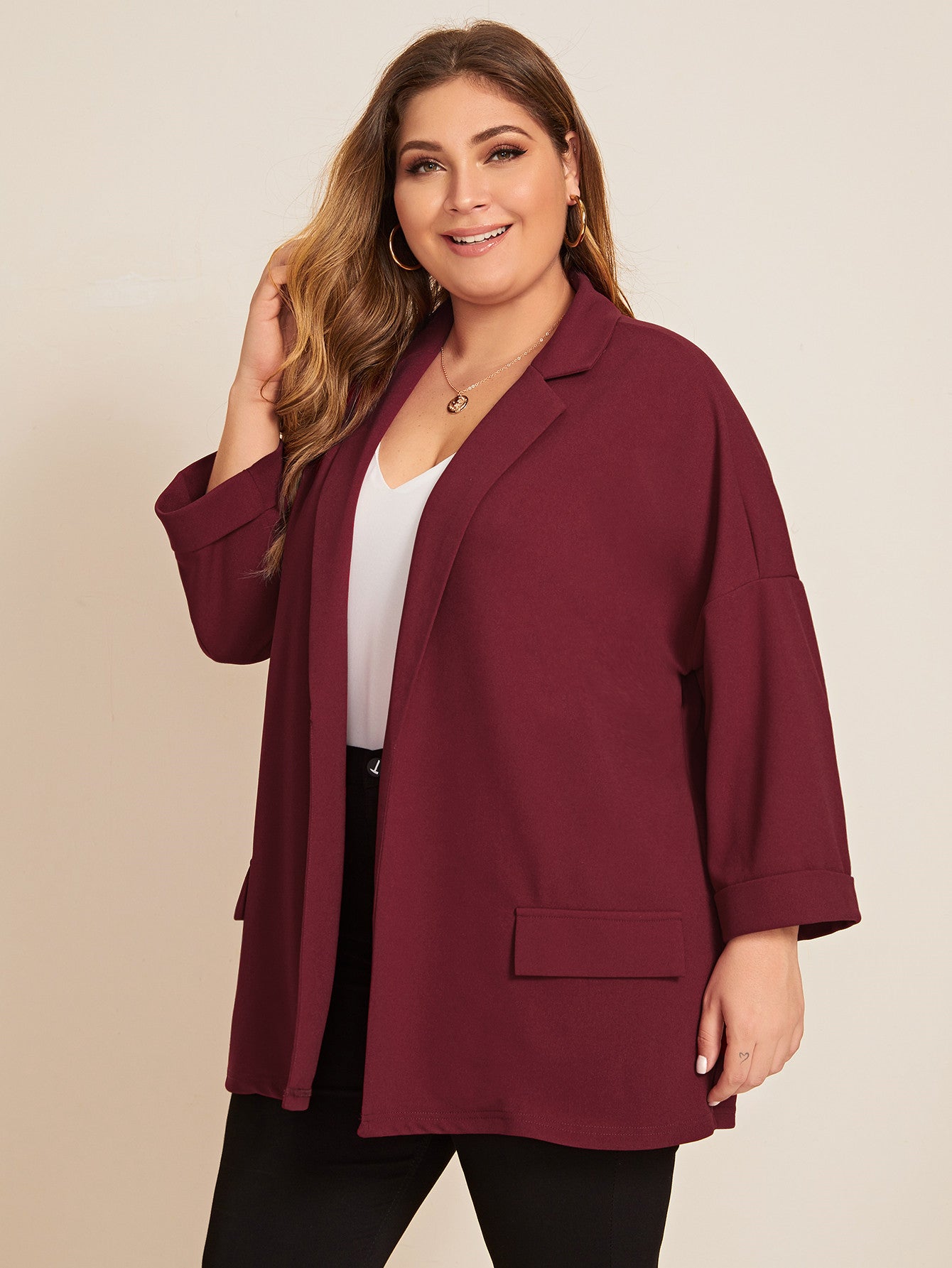 Blazer Rouge foncé référence 380 – vue 4