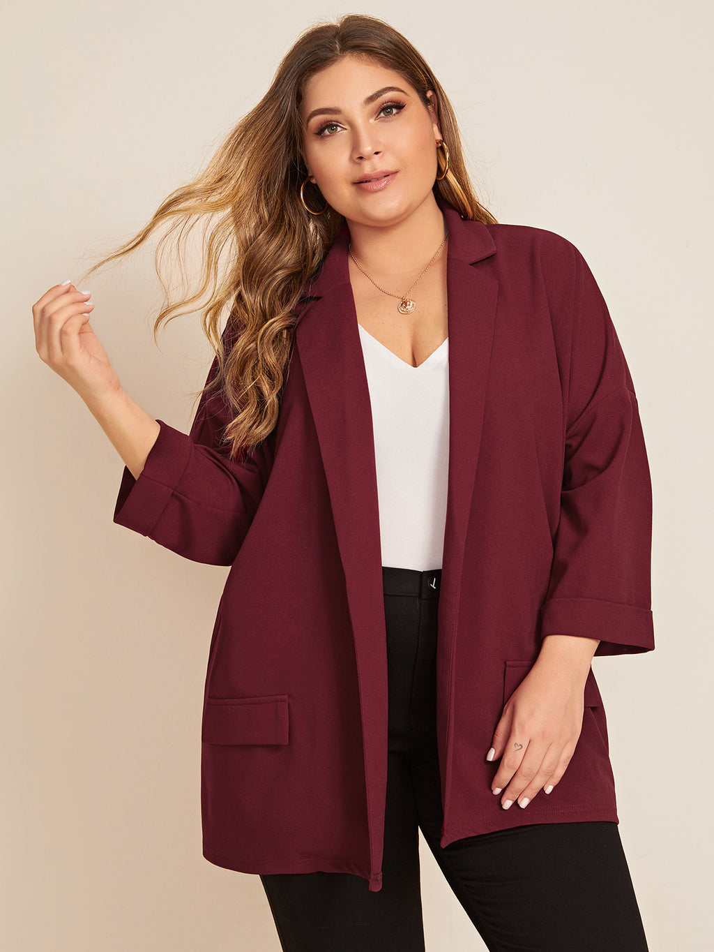 Blazer Rouge foncé référence 380 – vue principale