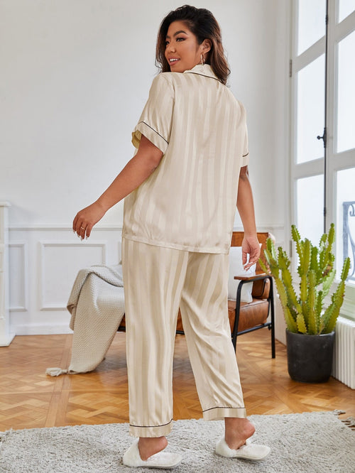 Pyjama Satin Beige référence 426 – vue 2