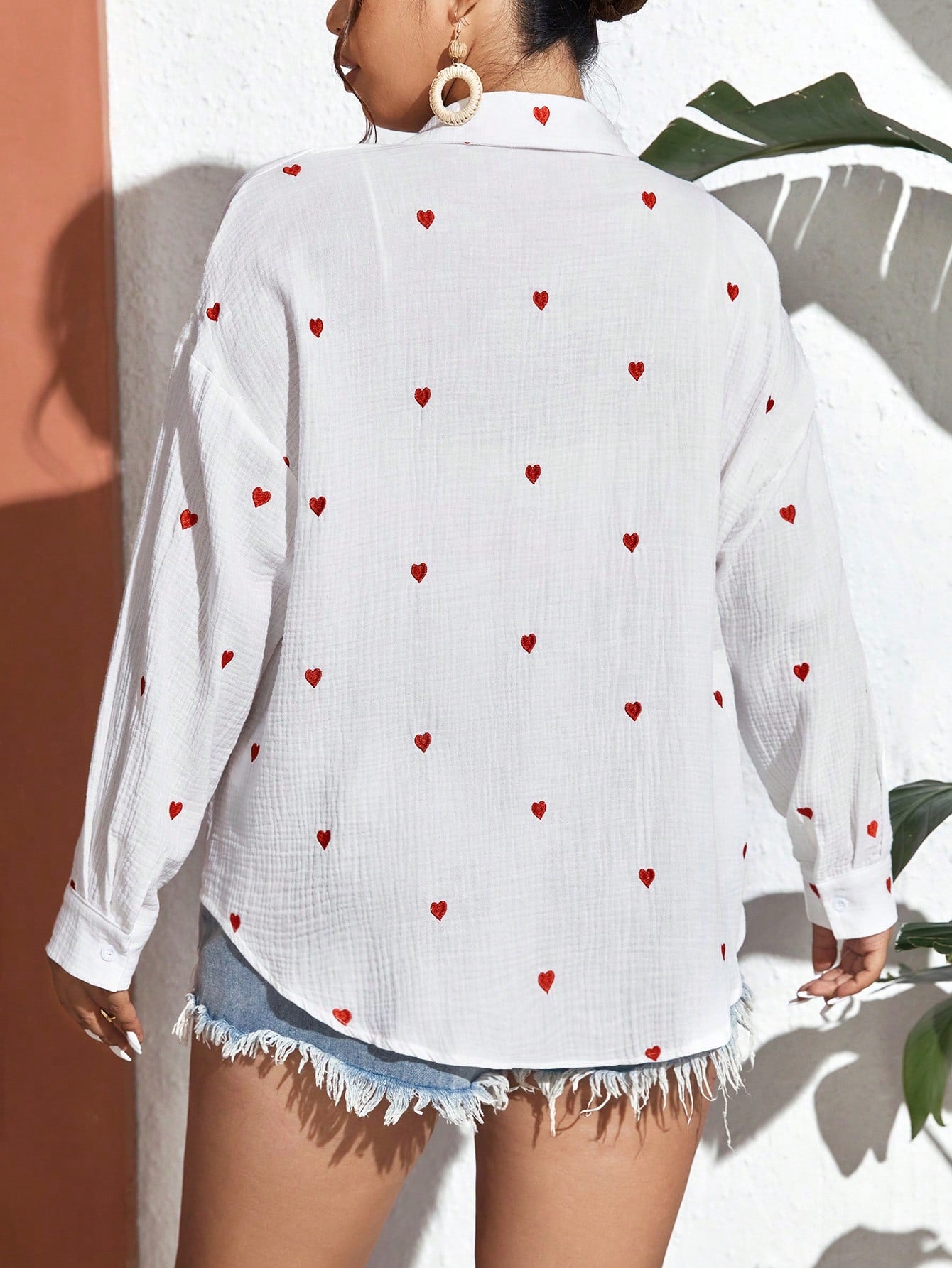 Chemise blanc coeur référence 325 – vue 2