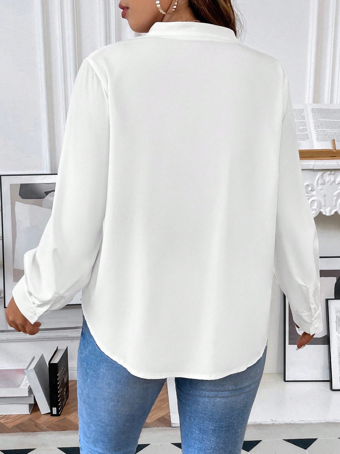 Pull Blanc référence 265 – vue 2