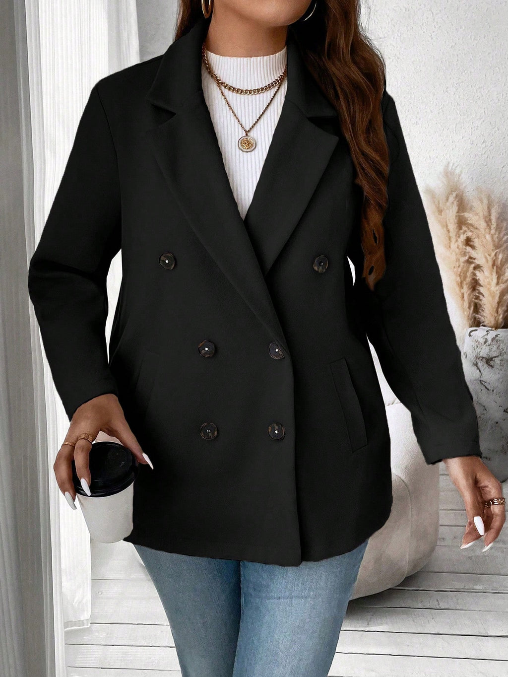 Manteau Noir référence 355 – vue 3
