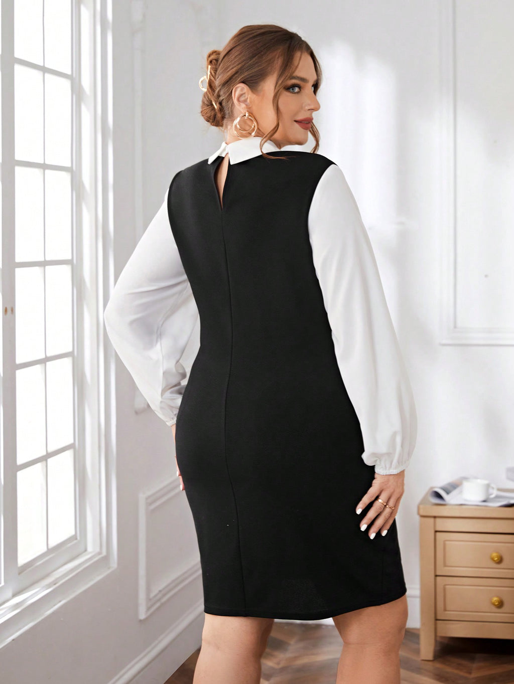 Robe Noir et Blanc référence 585 – vue 2