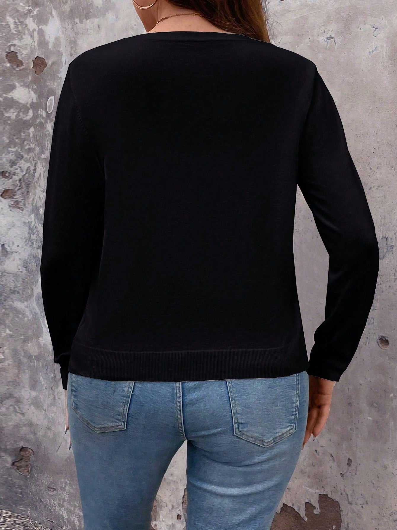 Cardigan Noir référence 652 – vue 3