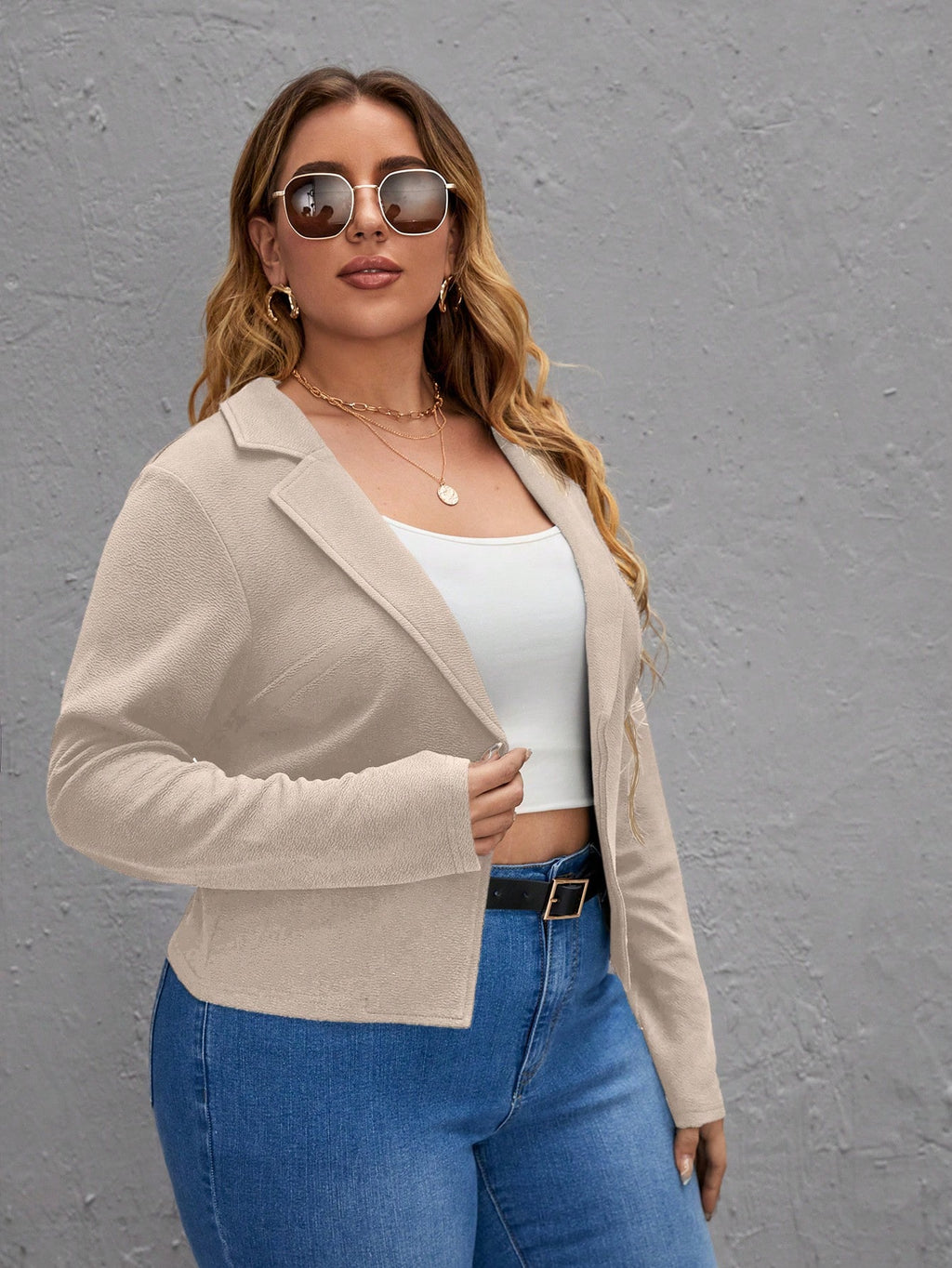 Blazer beige référence 537 – vue 4