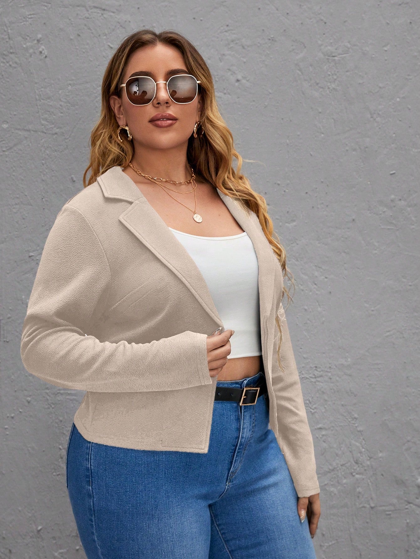 Blazer beige référence 537 – vue 4