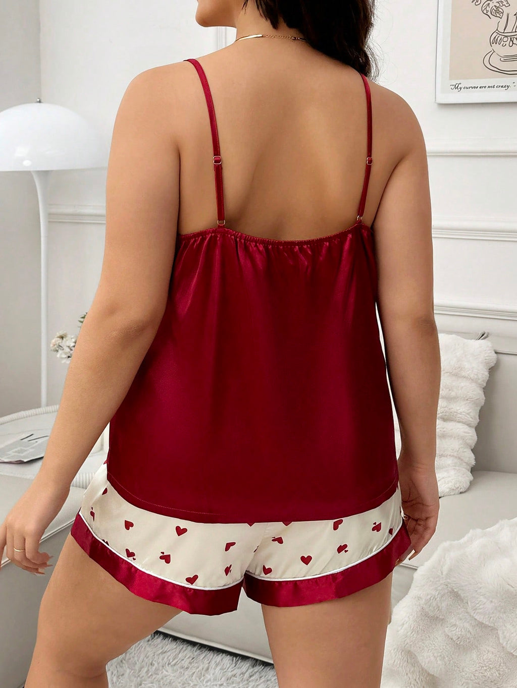 Pyjama court rouge référence 232 – vue 3