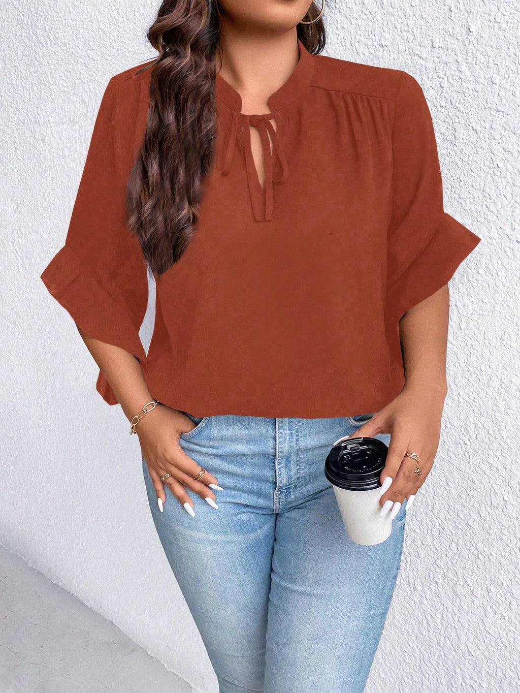 Pull acajou référence 243 – vue 3