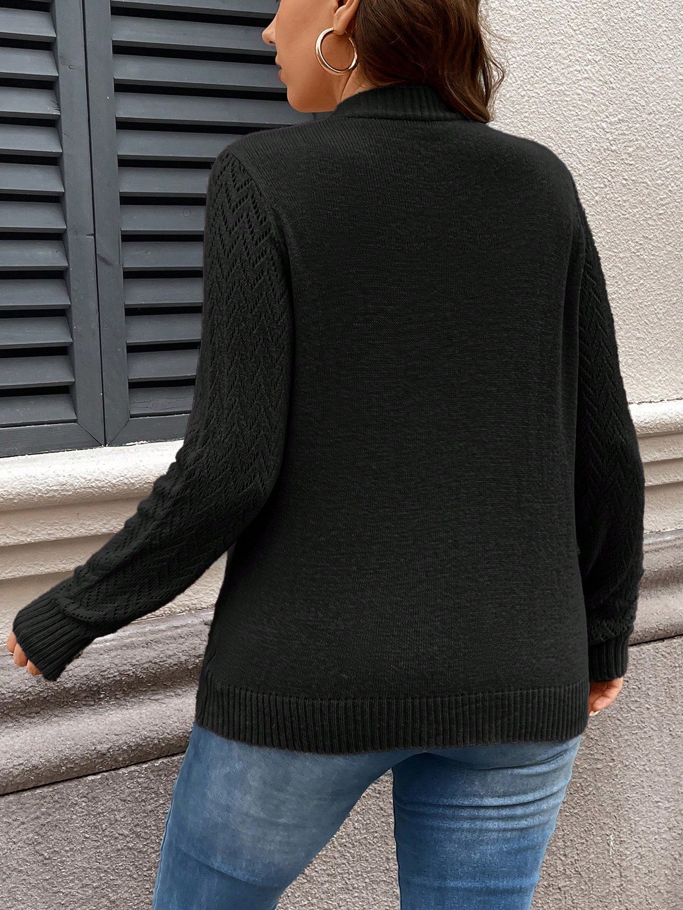 Cardigan Noir référence 742 – vue 2