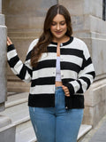Cardigan rayure noir blanc référence 290 – vue principale