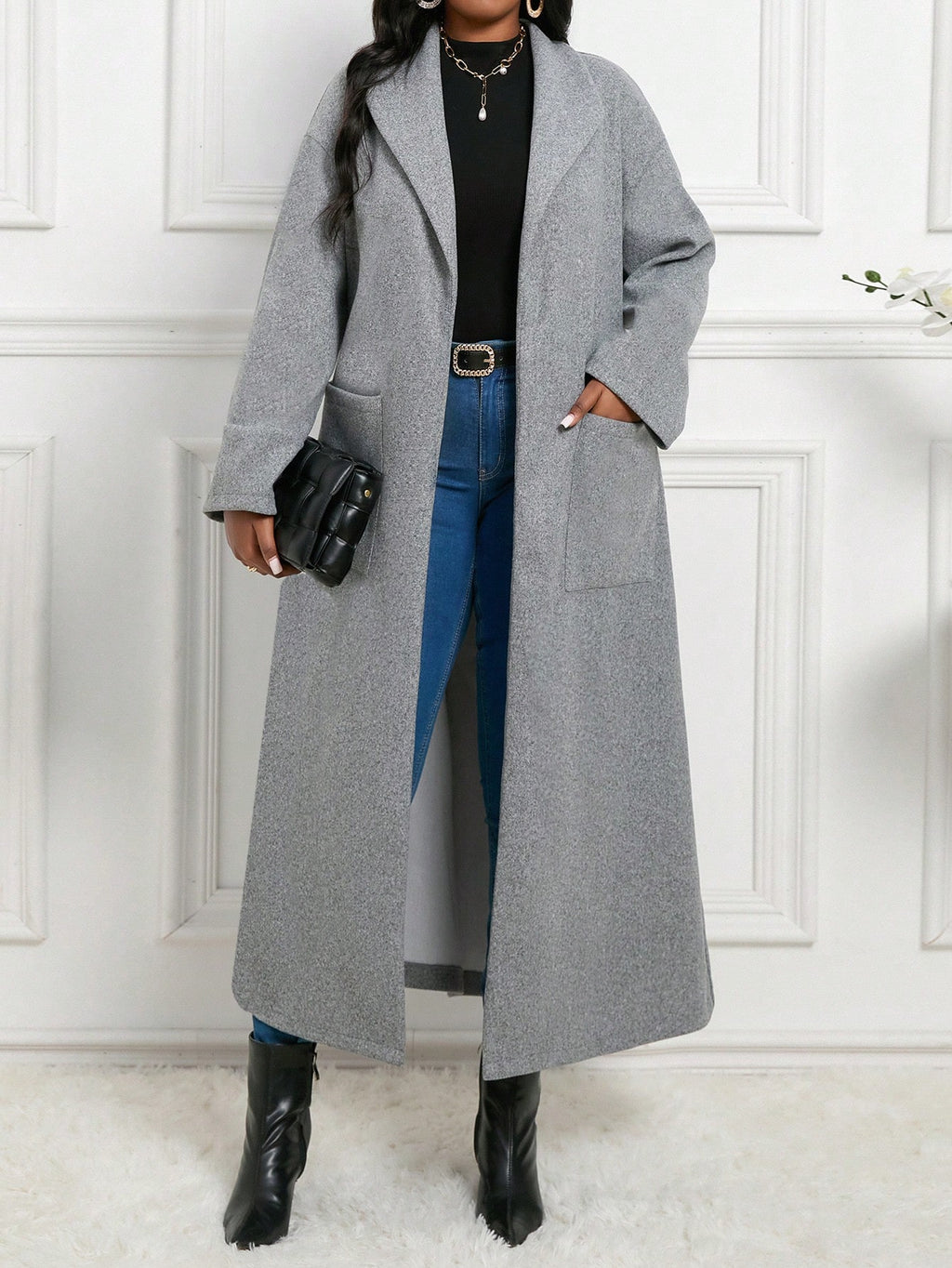 Manteau Gris référence 666 – vue 3