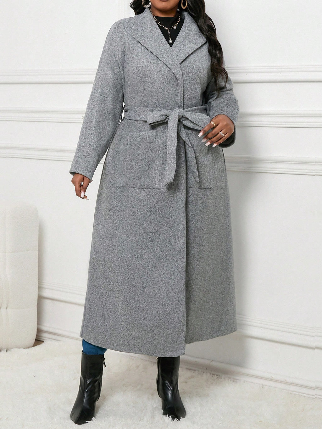 Manteau Gris référence 666 – vue principale