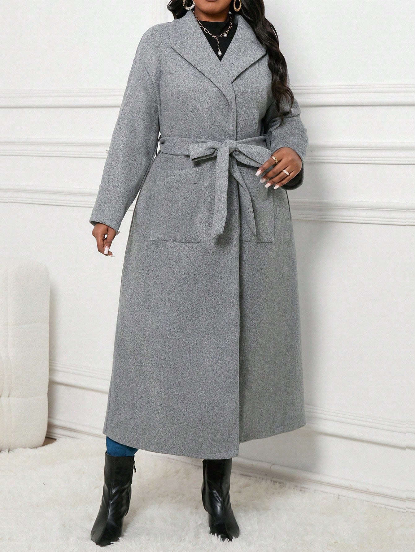 Manteau Gris référence 666 – vue principale