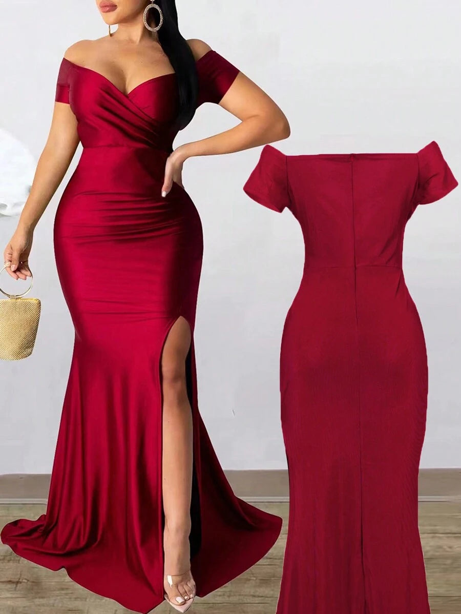 Robe Rouge Foncé référence 171 – vue 3
