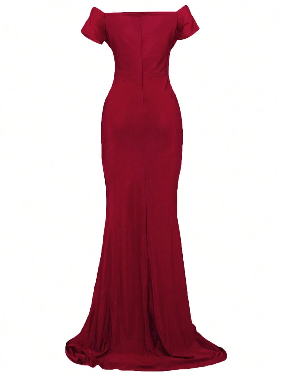 Robe Rouge Foncé référence 171 – vue 2