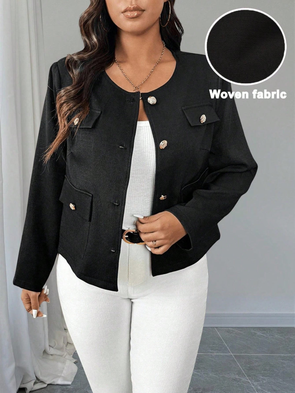 Veste Noir référence 703 – vue principale