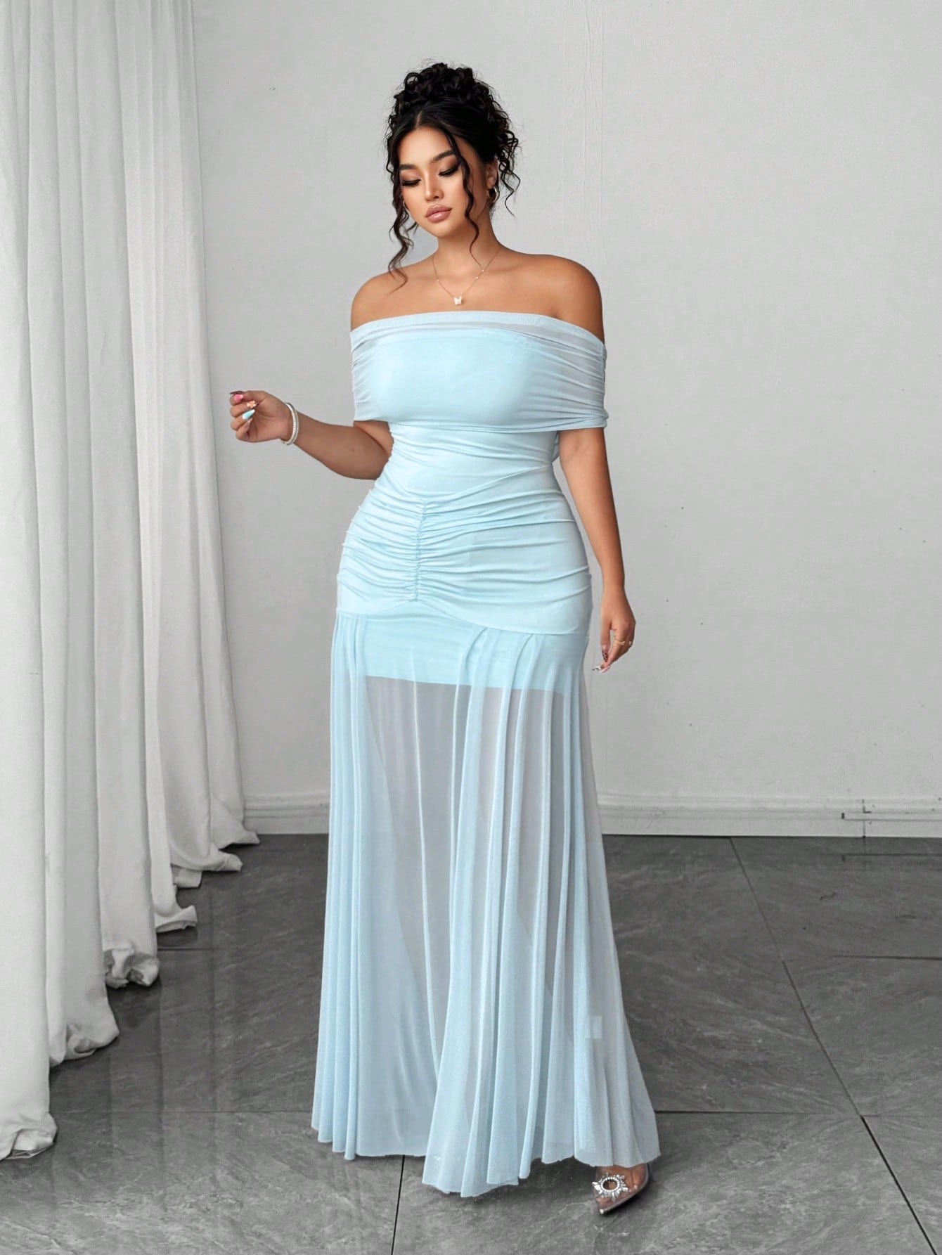 Robe bleu ciel référence 973 – vue 4
