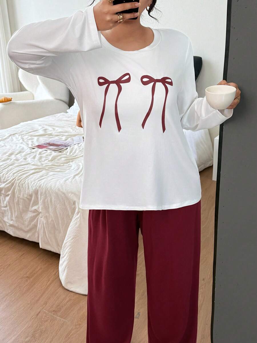 Pyjama Blanc et Rouge – Réf. 1002 – vue produit
