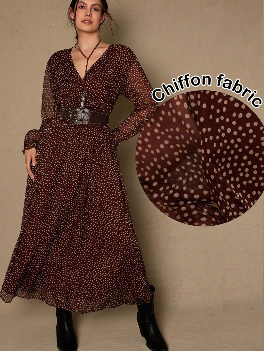 Robe marron référence 1026 – vue principale