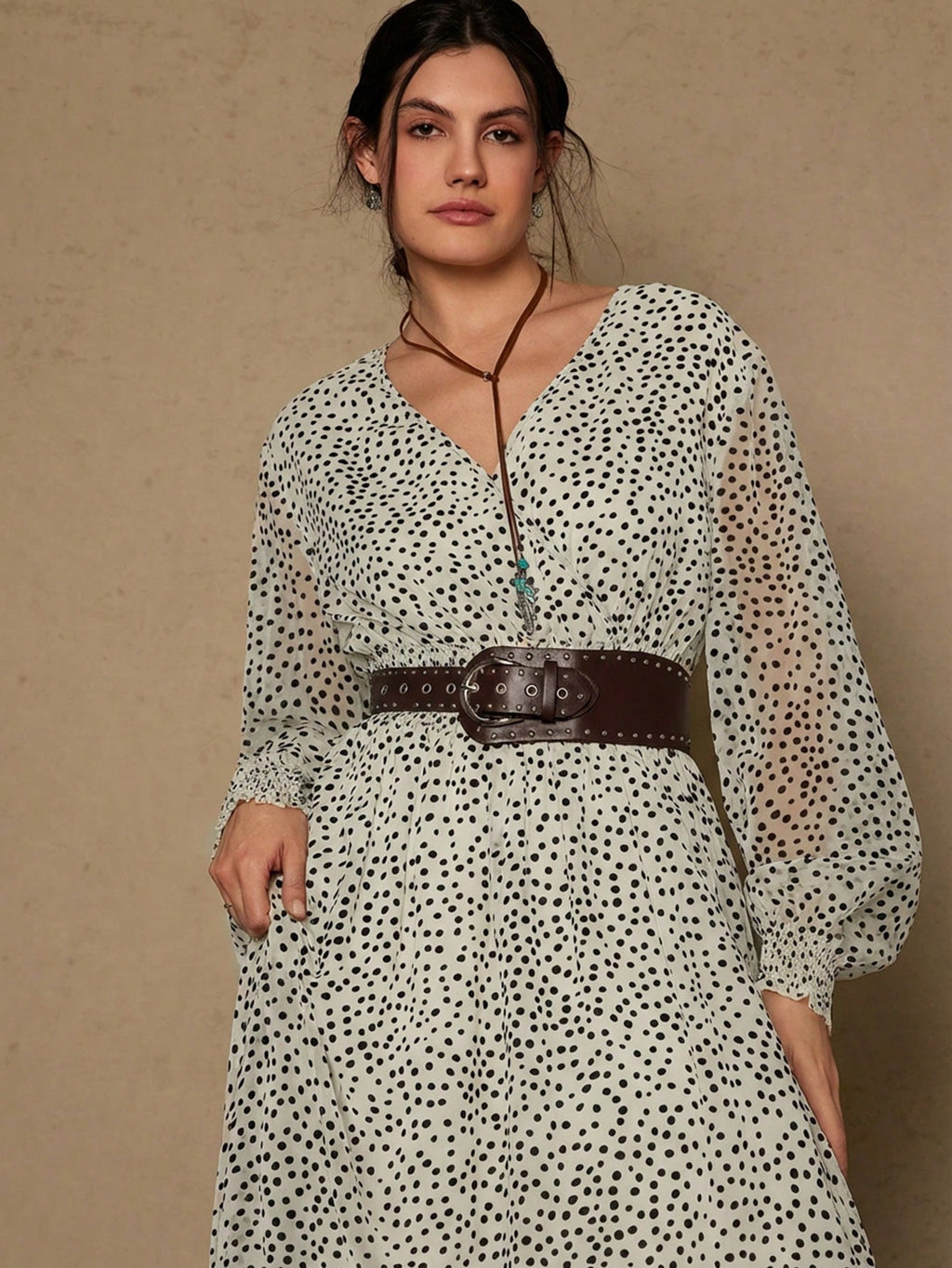 Robe marron référence 1026 – vue 2