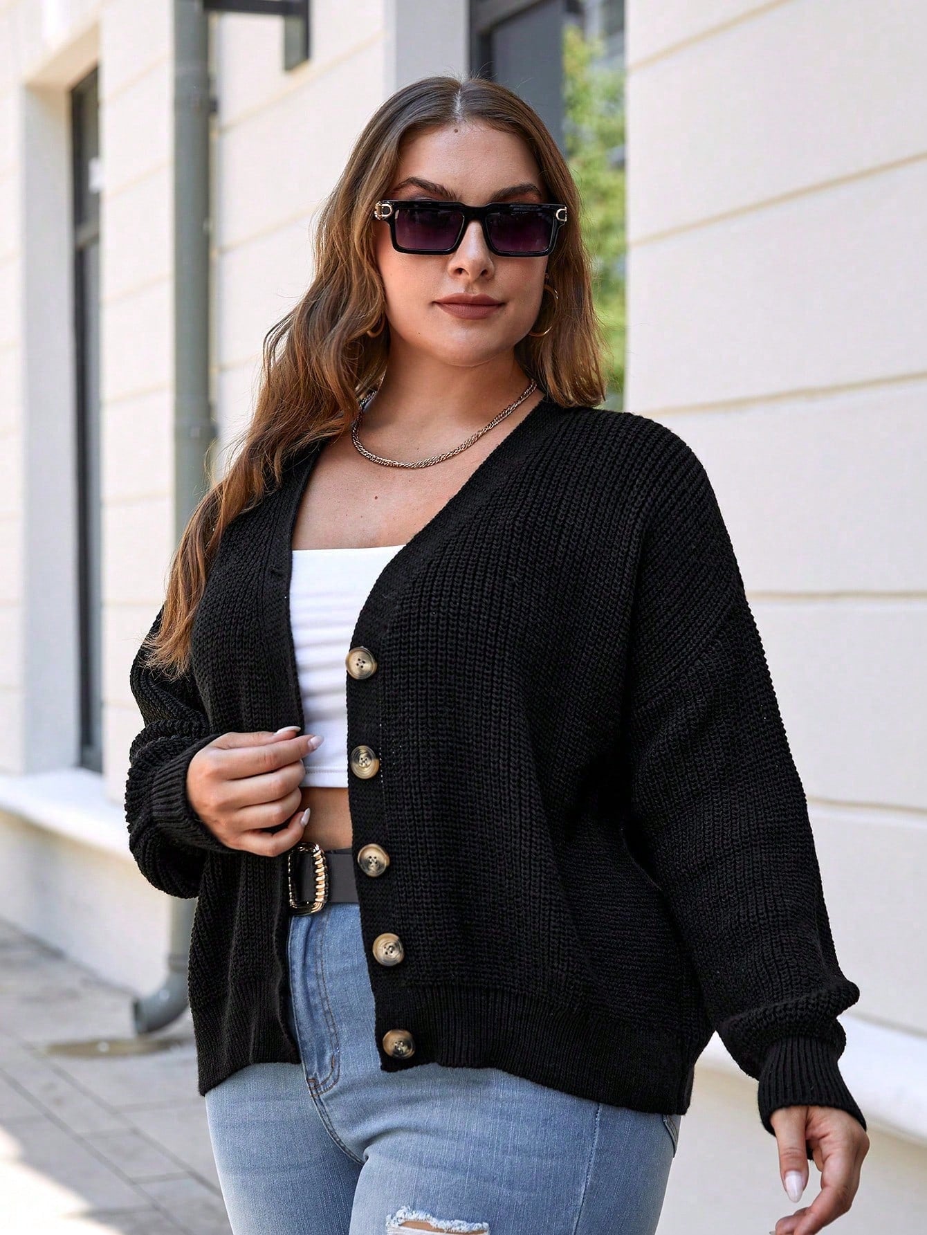Cardigan noir référence 280 – vue 4